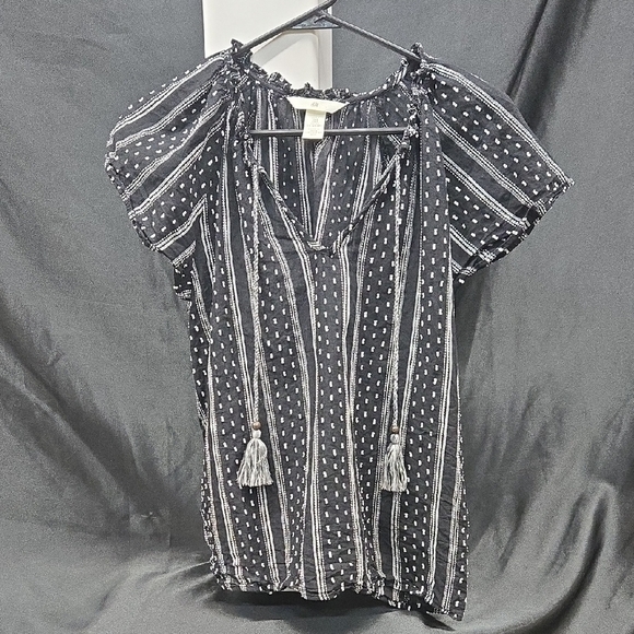 H&M Black and White Polka Dot Blouse - Picture 1 of 10